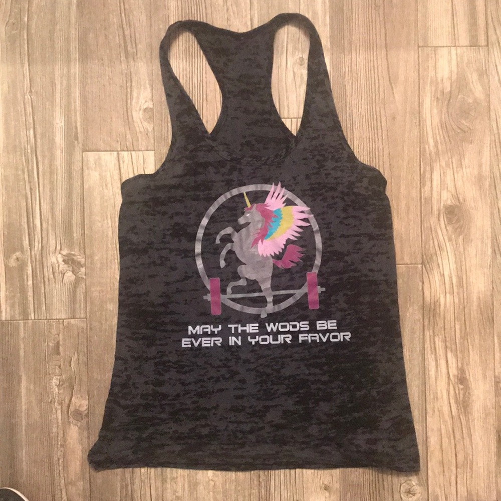 Crossfit tank medium hunger games reference